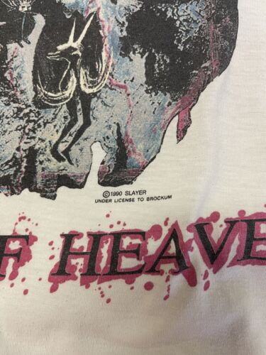 Vintage Slayer South Of Heaven Skull T-Shirt Size XL Metal Band