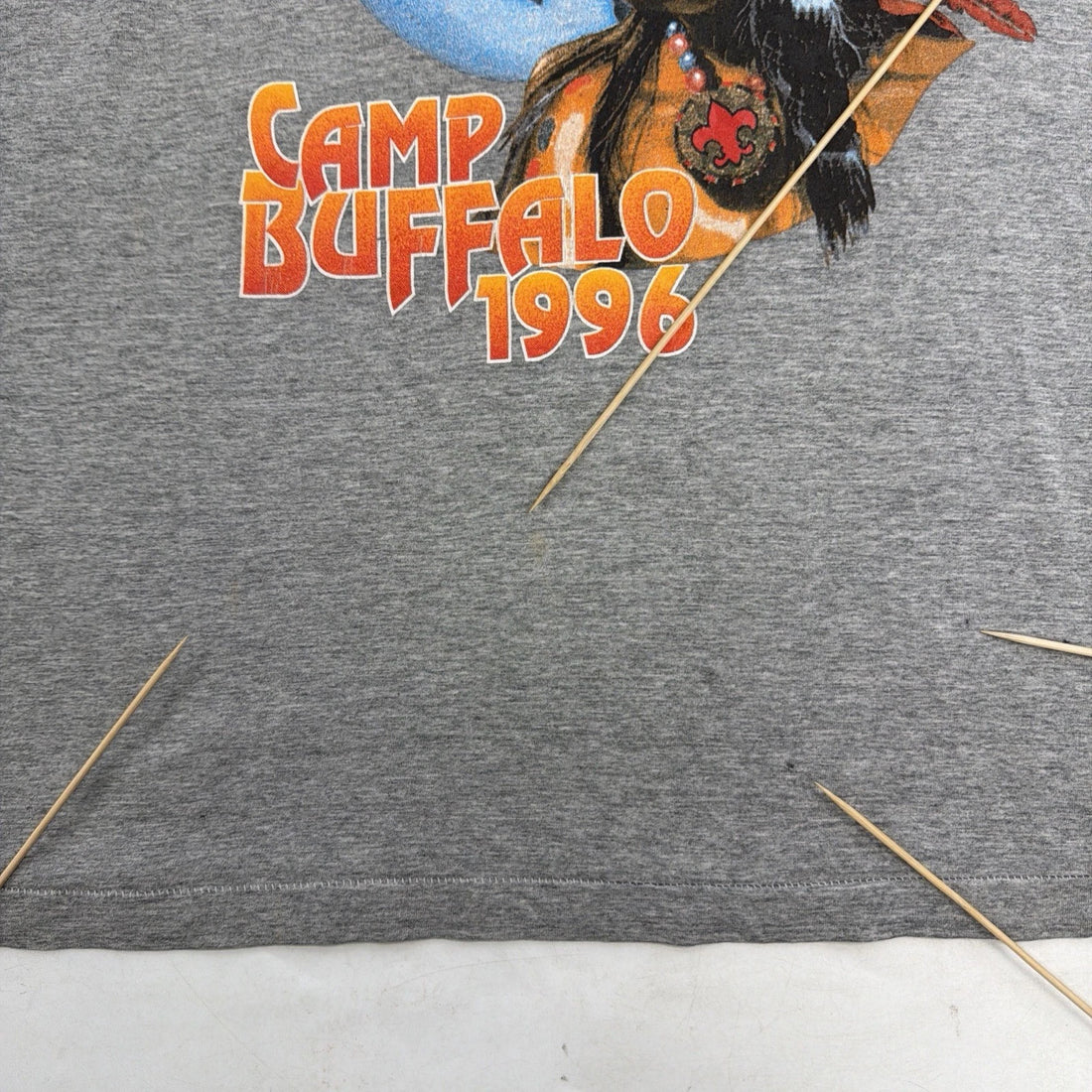 Vintage Spirit Of Camp Buffalo 1996 T-Shirt Size XL Native Chief Head 90s