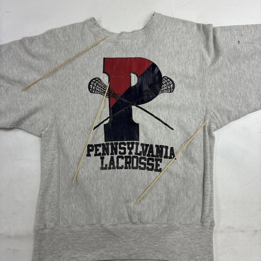 Vintage Pennsylvania Lacrosse Champion Reverse Weave Sweatshirt Large 90s NCAA