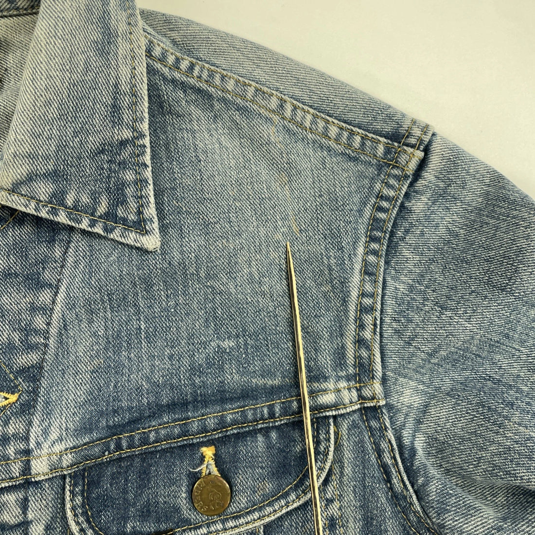 Vintage Lee Denim Trucker Jacket Size XS PATD-153438 70s 80s