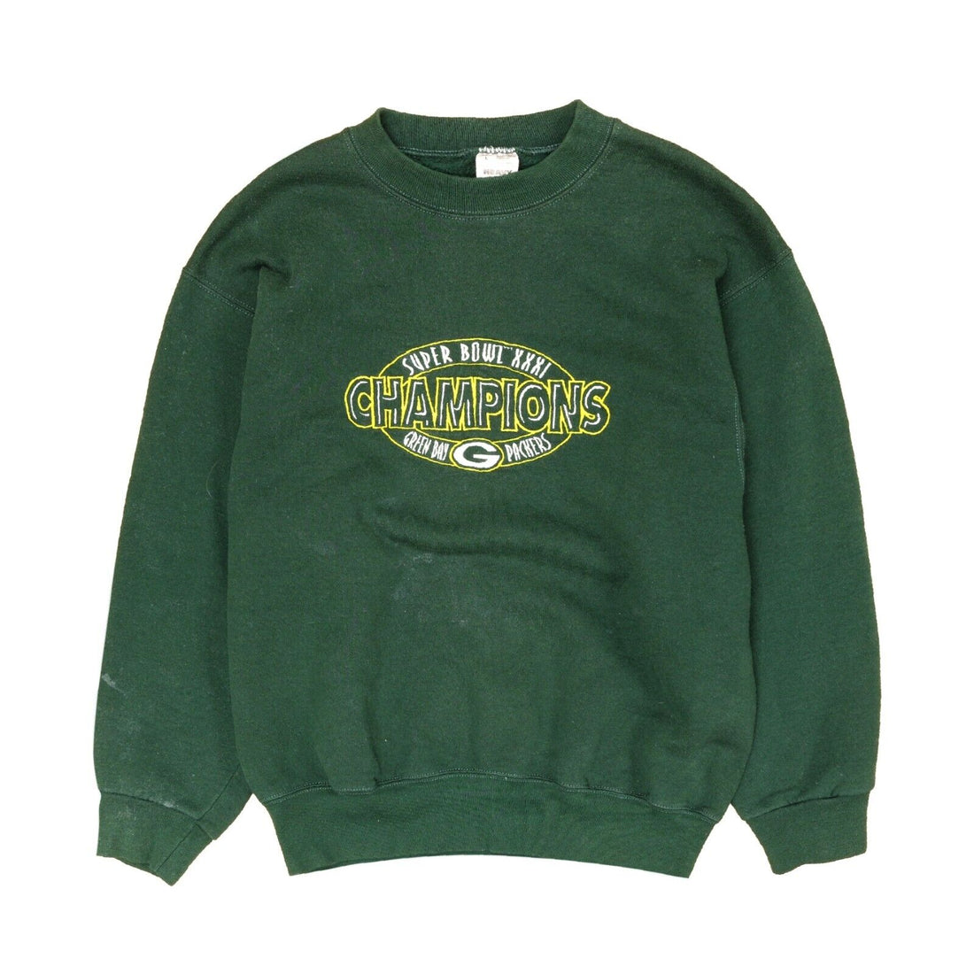 Vintage Green Bay Packers Super Bowl XXXI Sweatshirt Crewneck Size Large NFL