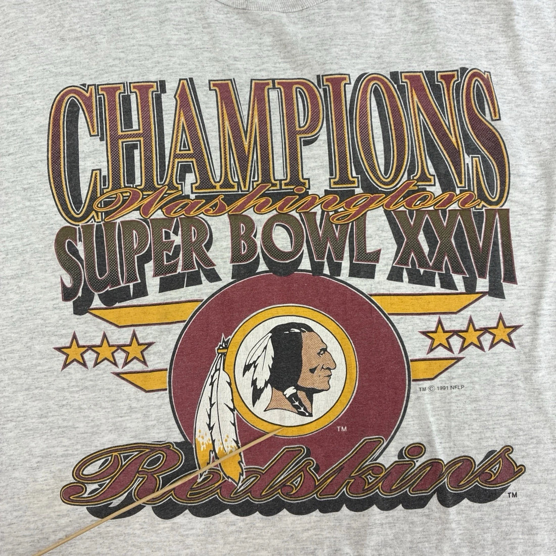 Vintage Washington Redskins Super Bowl XXVI T-Shirt Size XL 90s NFL