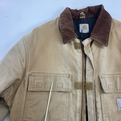 Carhartt Canvas Arctic Work Jacket Size Medium Brown