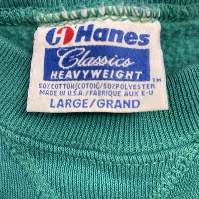 Vintage Hard Rock Cafe Boston Sweatshirt Crewneck Size Large Green