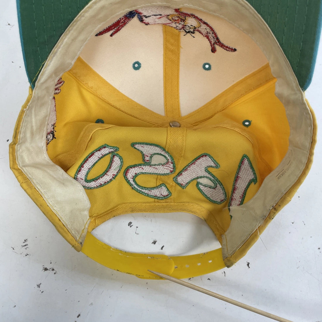 Vintage Aladdin Lago Blockhead Disney Snapback Hat Cap OSFA 90s