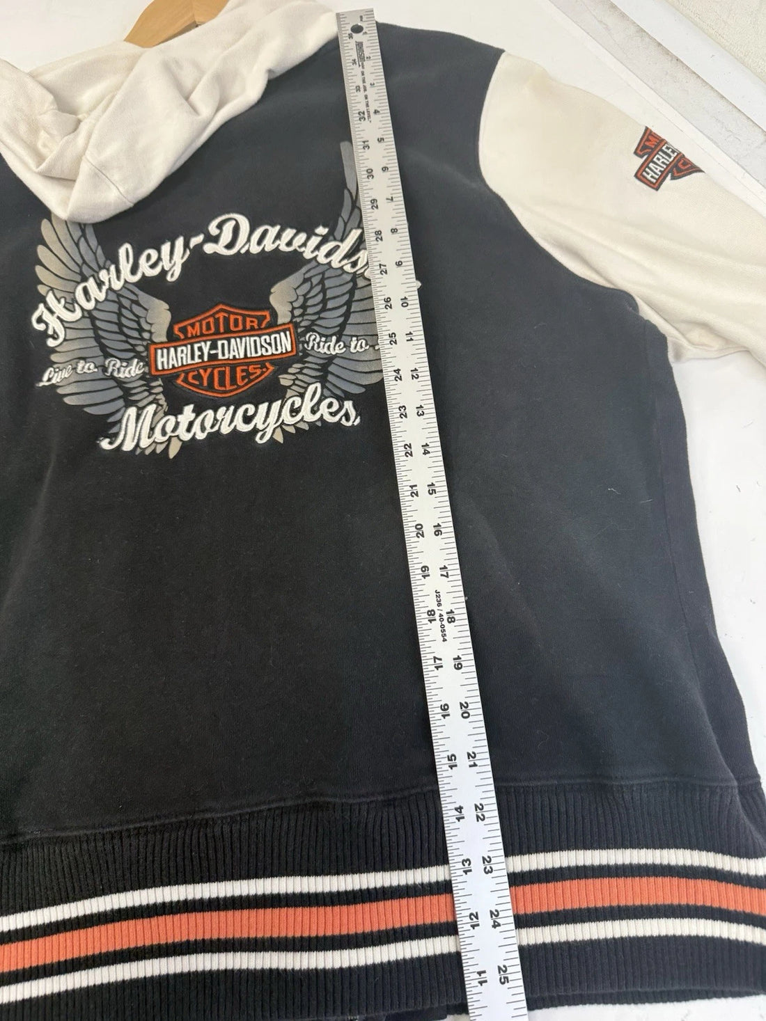 Harley Davidson Motorcycles Full Zip Sweatshirt Hoodie Womens Size XL