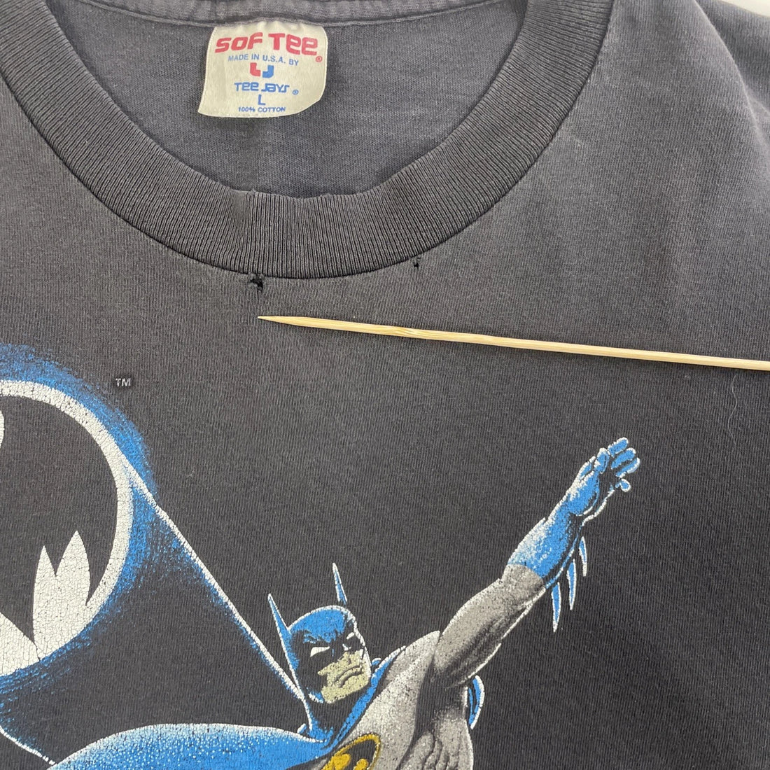 Vintage Batman T-Shirt Size Large DC Comics 1989 80s