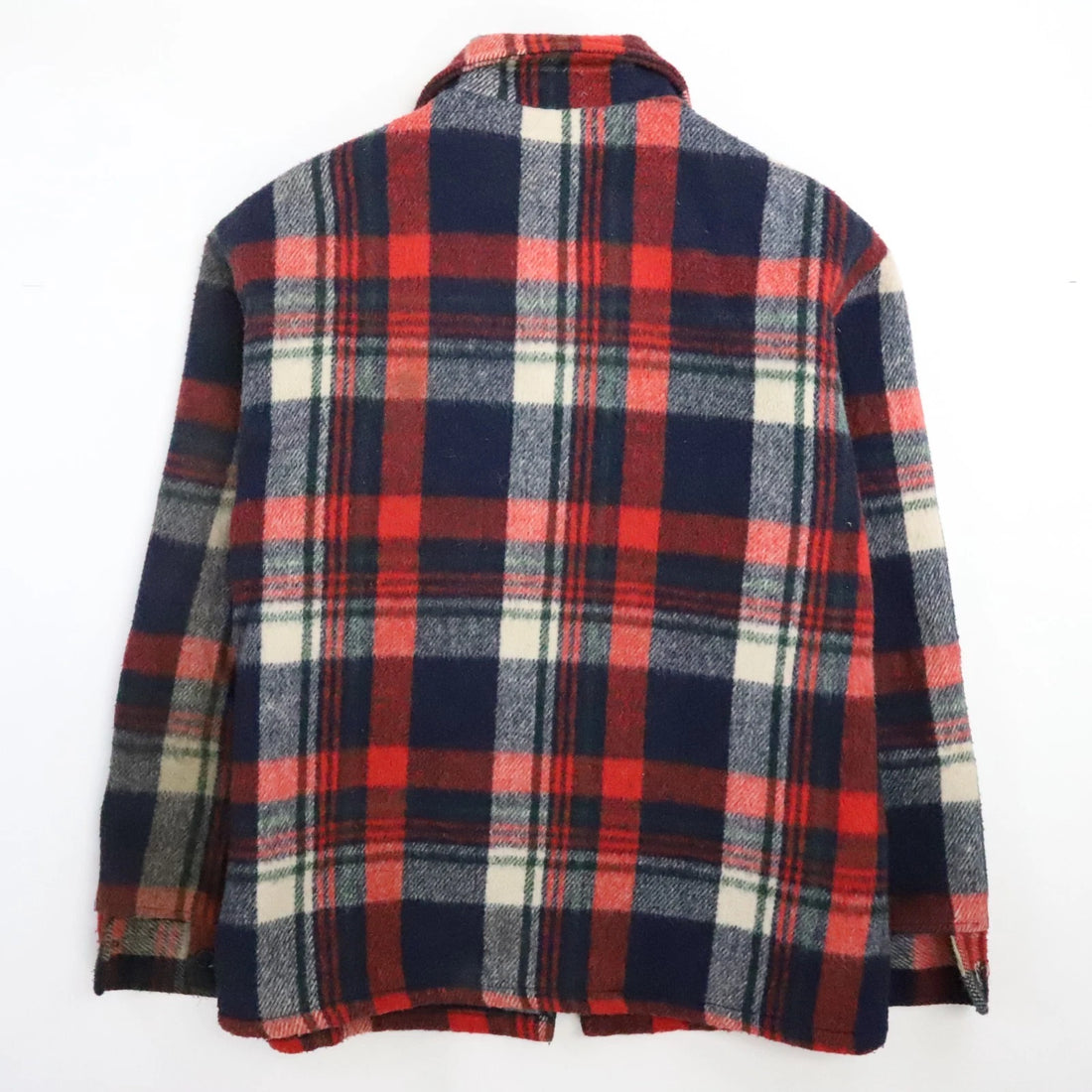 Vintage Sears Wearmaster Wool Coat Jacket Size 46 Plaid