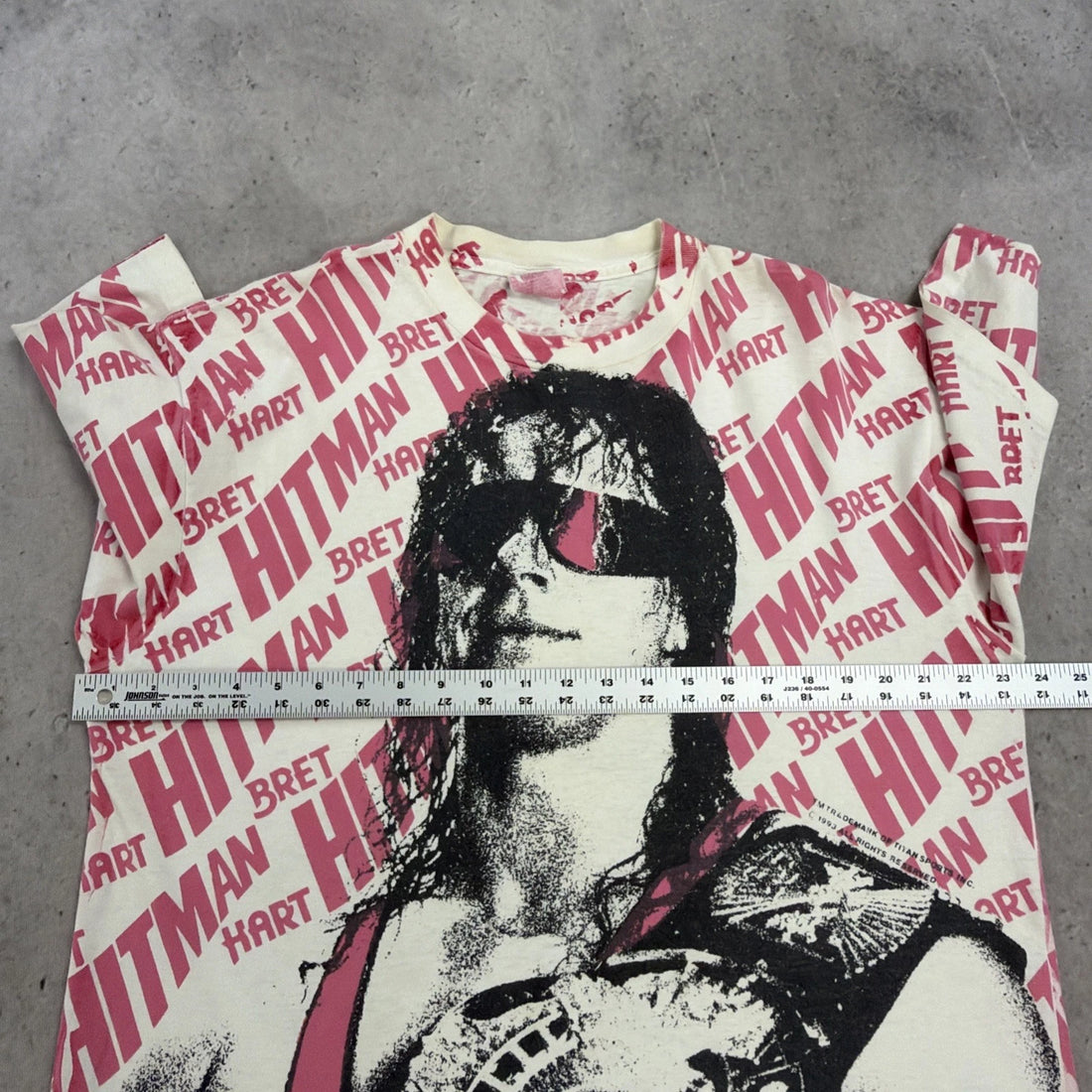 Vintage Bret Hitman Hart Wrestling T-Shirt Size XL WWE WWF
