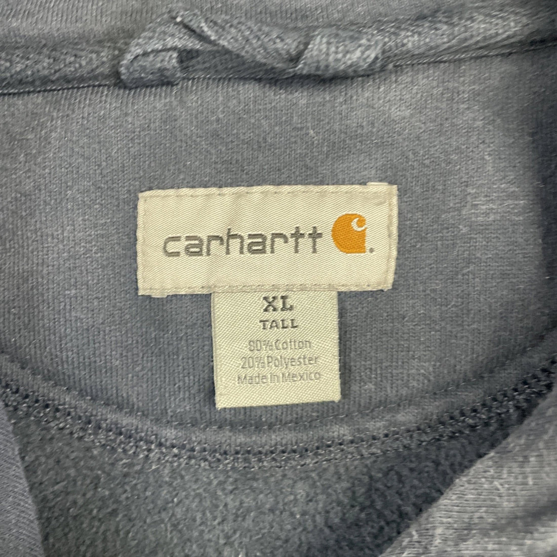 Carhartt Pullover Sweatshirt Hoodie Size XL Tall Blue