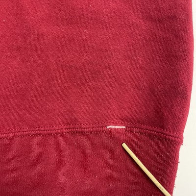 Vintage Russell Athletic Blank Crewneck Sweatshirt Size Large Red