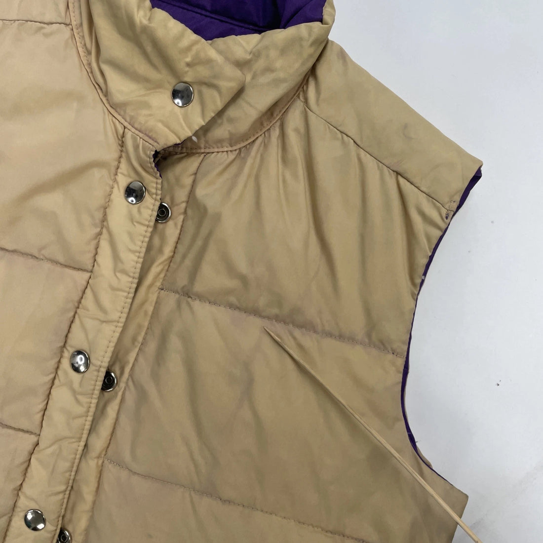 Vintage Swellwear Puffer Vest Jacket Size Medium Reversible Insulated