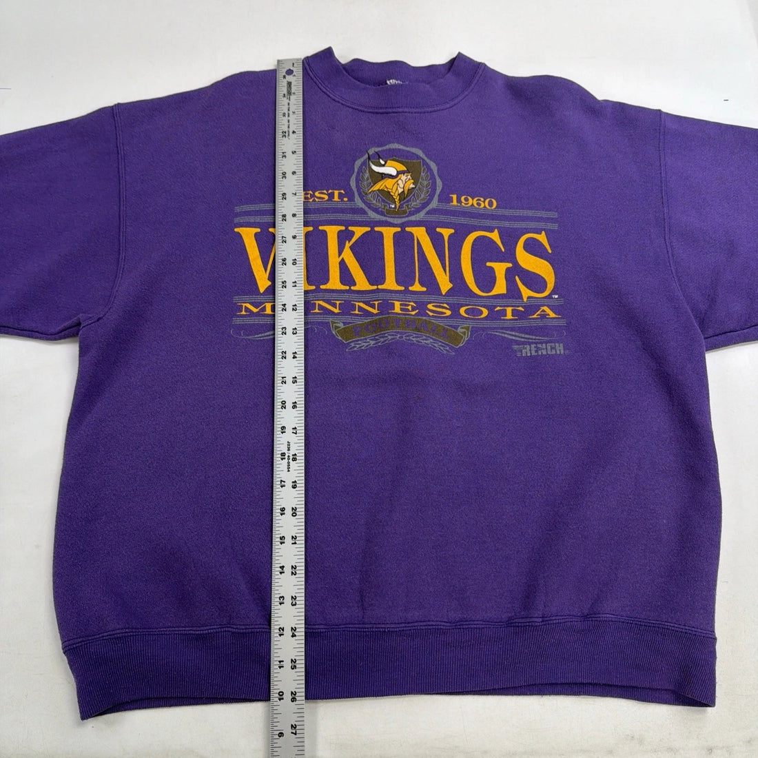 Vintage Minnesota Vikings Sweatshirt Crewneck Size XL 90s NFL