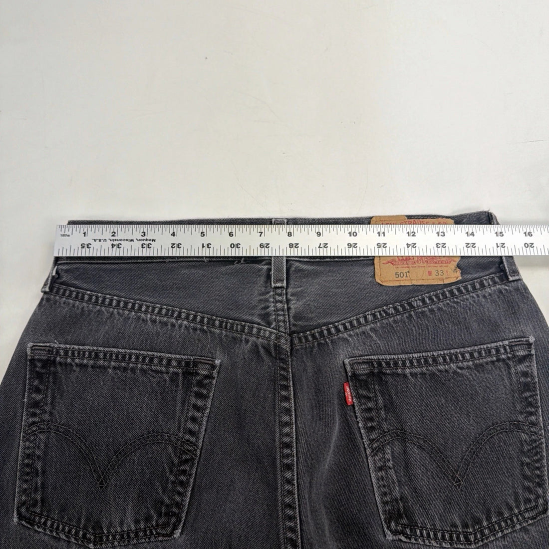 Vintage Levi Strauss & Co 501 Denim Jeans Pants 33 X 34 Black
