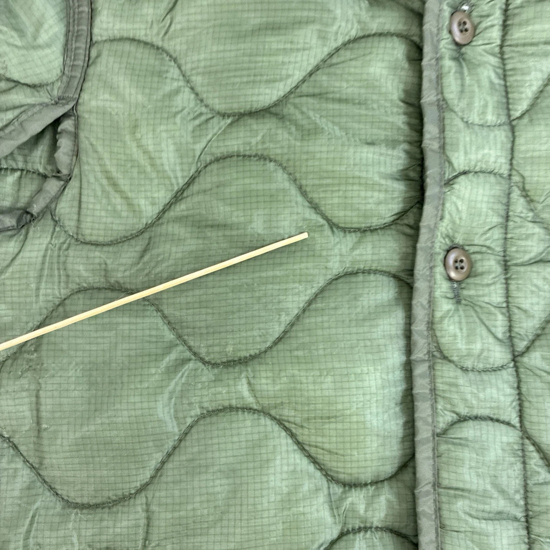 Army Military Quilted Cold Weather Coat Jacket Liner Size Large