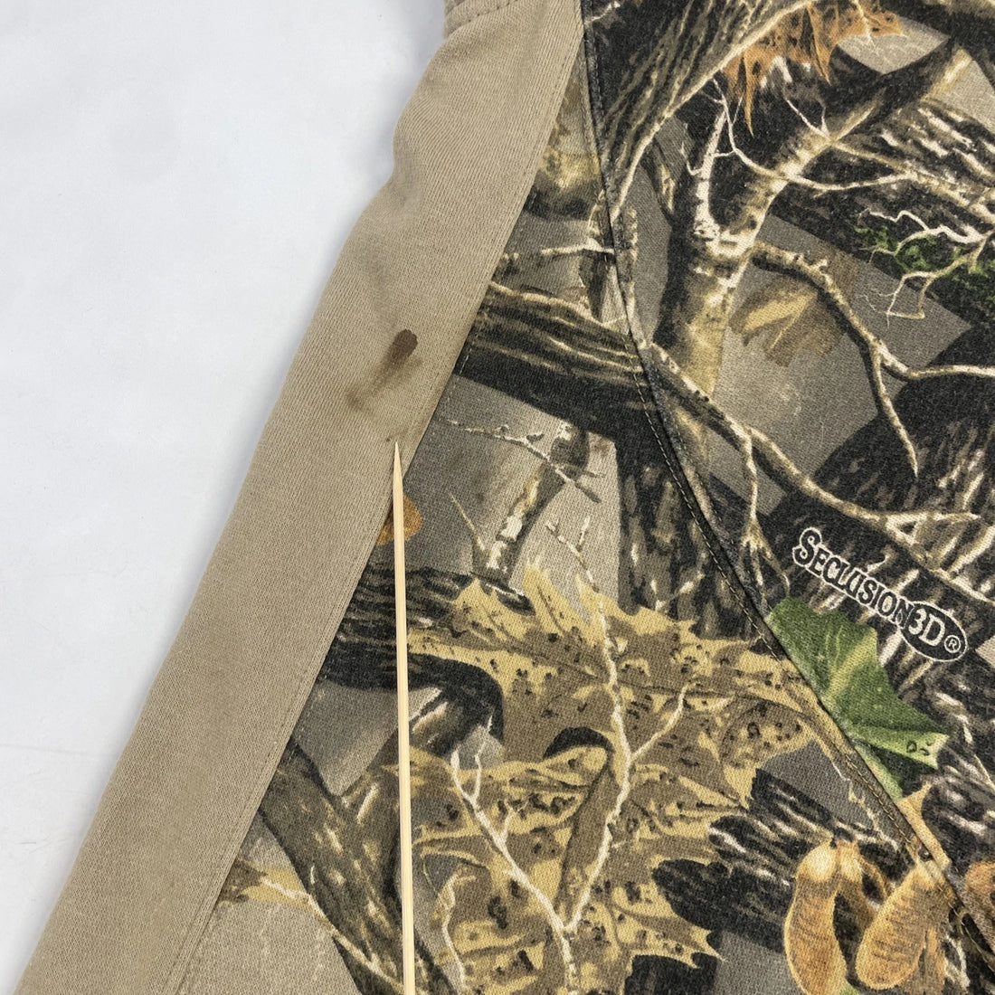 Cabela's Seclusion Camo 1/4 Zip Sweatshirt Size Medium