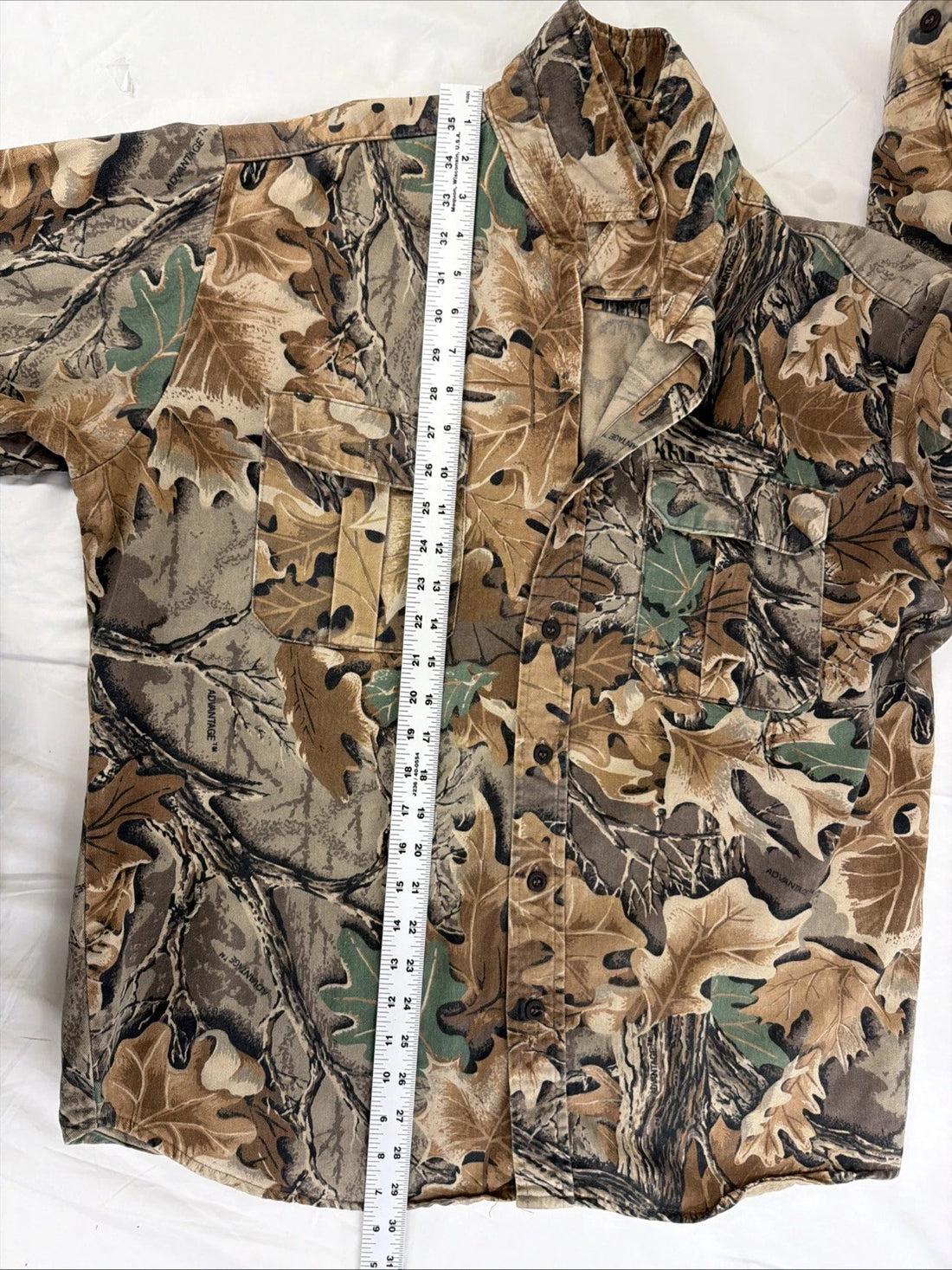 Vintage Walls Advantage Camo Button Up Shirt Size XL
