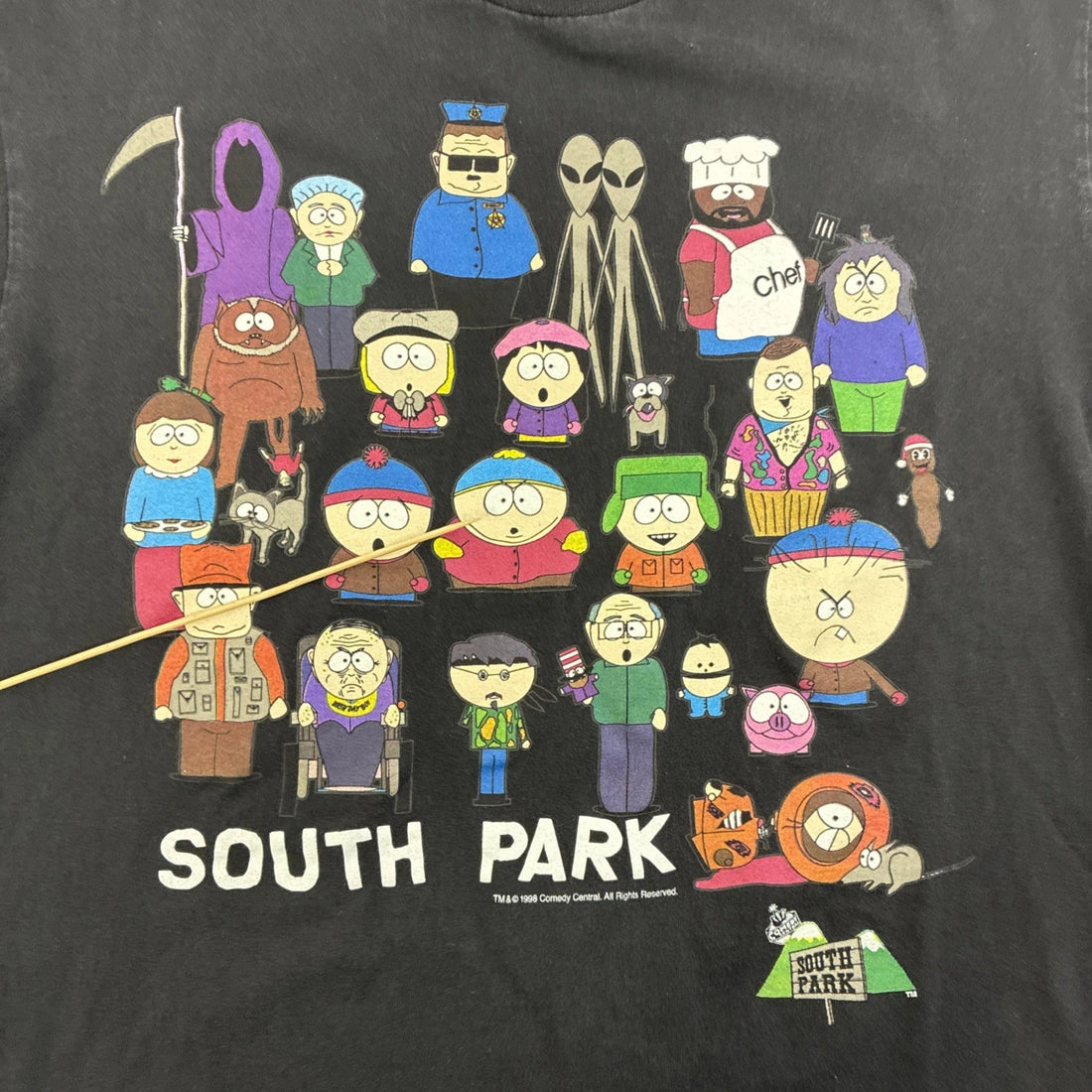 Vintage South Park T-Shirt Size Medium TV Show Promo 1998 90s