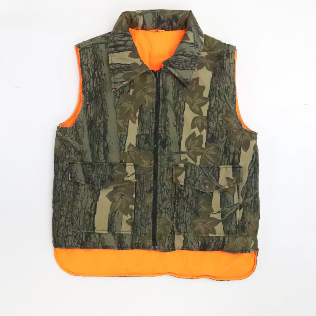 Vintage Trebark Camo Vest Jacket Size Medium Reversible