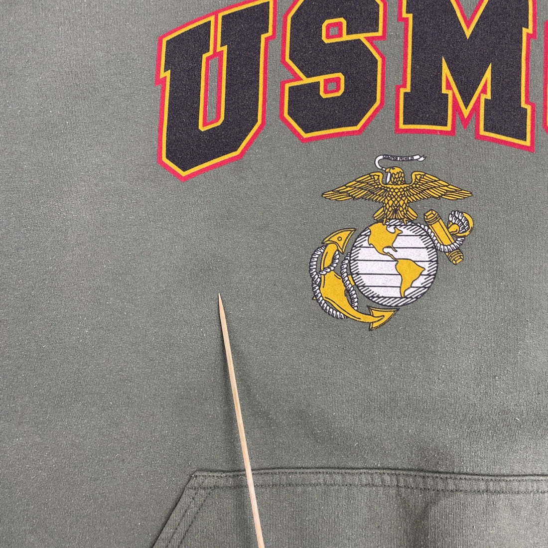 United States Marine Corps Sweatshirt Hoodie Size XL Green USMC
