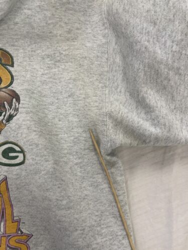 Vintage Green Bay Packers Super Bowl XXXI Champs Sweatshirt Large 1997 90s NFL