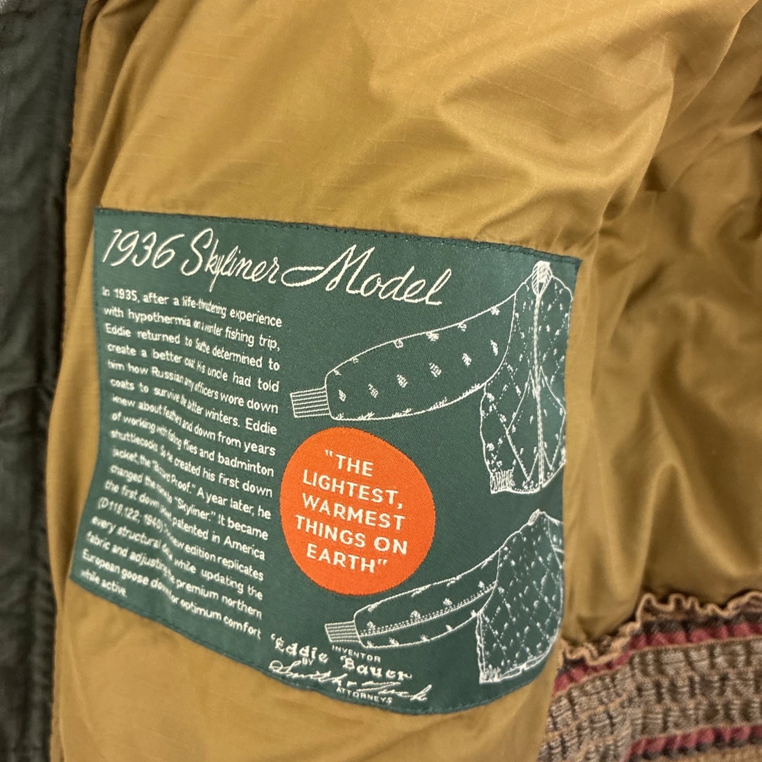 Eddie Bauer Quilted Skyliner Jacket Size XL