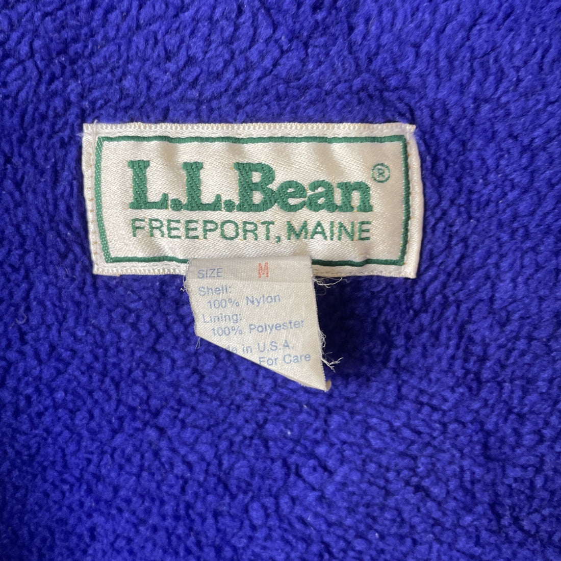Vintage L.L. Bean Fleece Lined Vest Jacket Size Medium Red