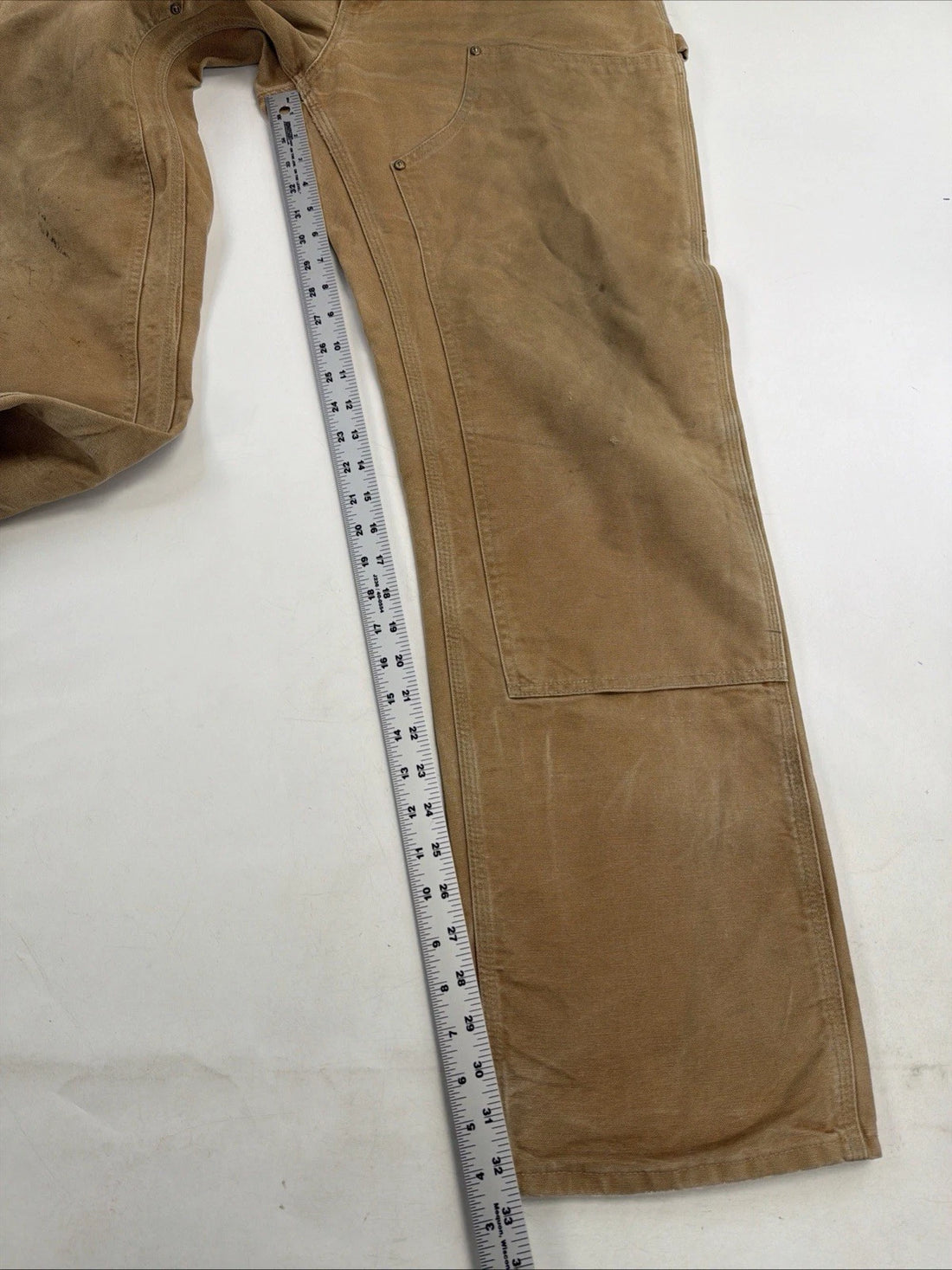 Carhartt Canvas Carpenter Double Knee Work Pants Size 36 X 34 Brown