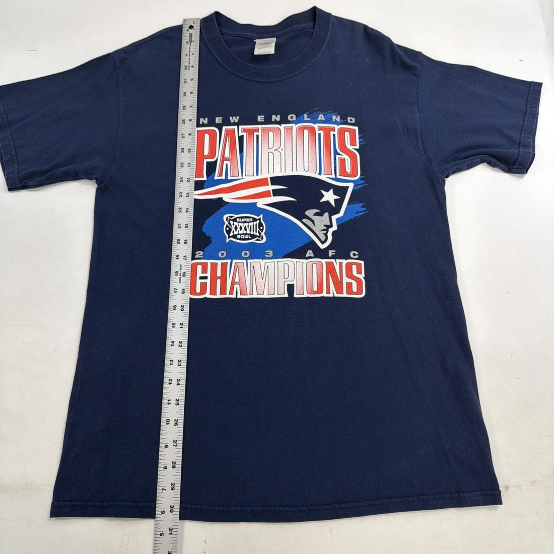Vintage New England Patriots Super Bowl XXXVIII T-Shirt Size Large NFL