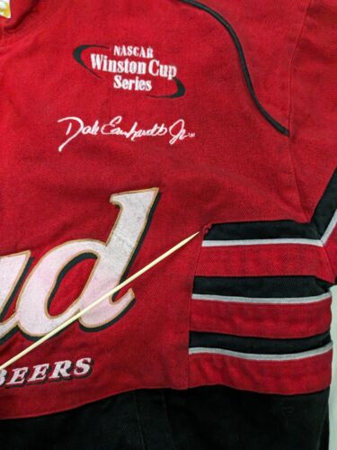 Vintage Dale Earnhardt Jr Budweiser Jeff Hamilton Racing Jacket 2XL NASCAR