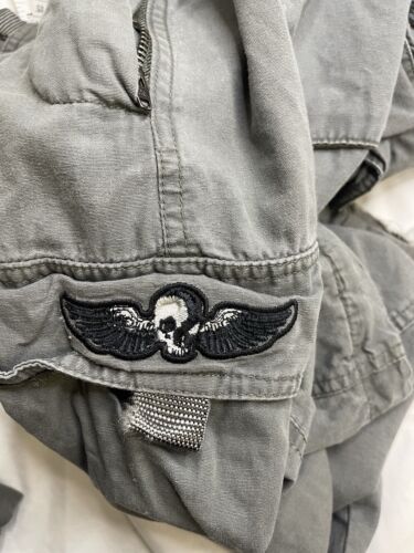 Vintage Harley Davidson Motorcycle Cargo Pants Size 38 X 32 Zip-Off Convertible