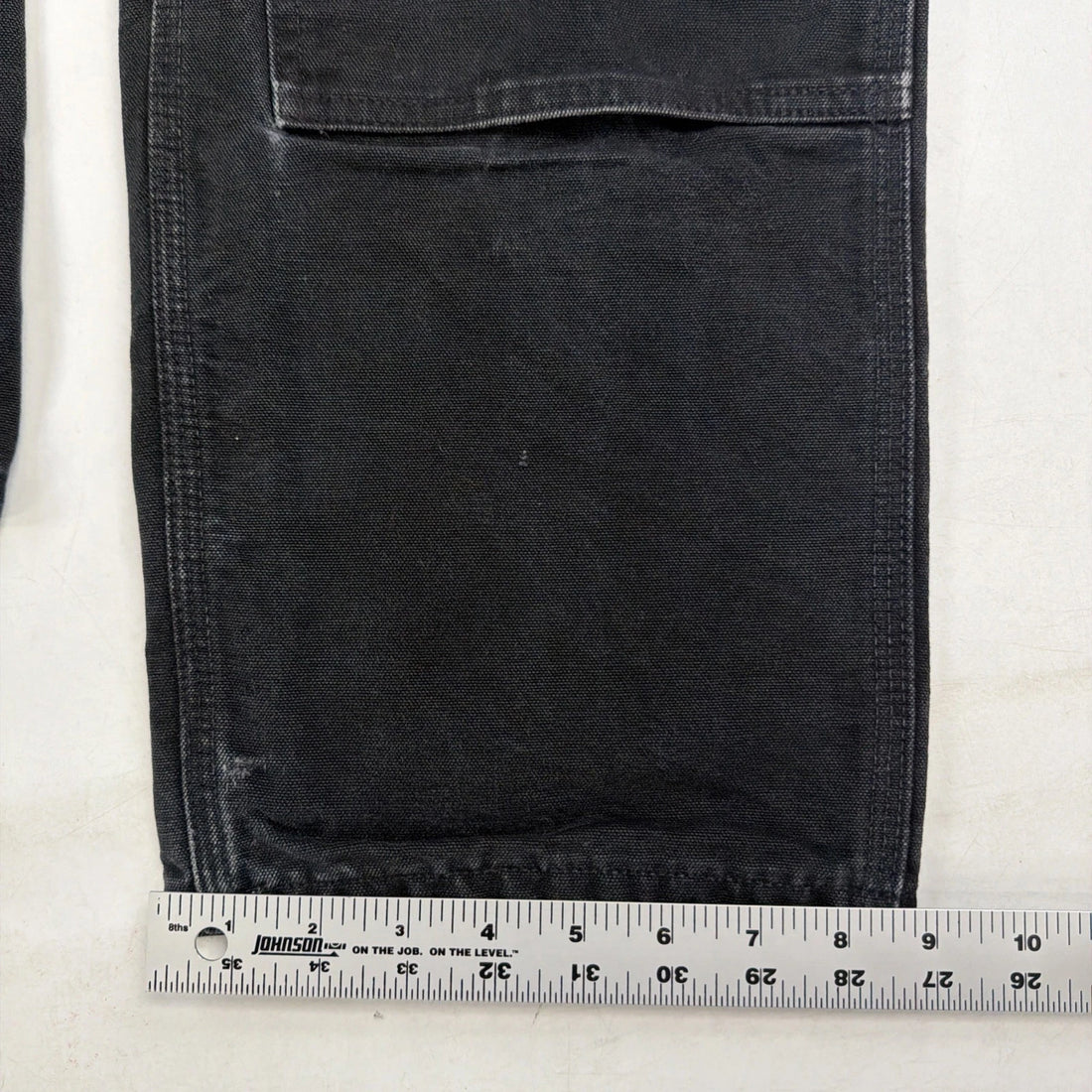 Carhartt Canvas Carpenter Double Knee Work Pants Size 33 X 30 Black