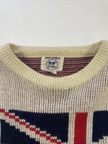 Vintage London United Kingdom Parody Knit Sweater Size Large