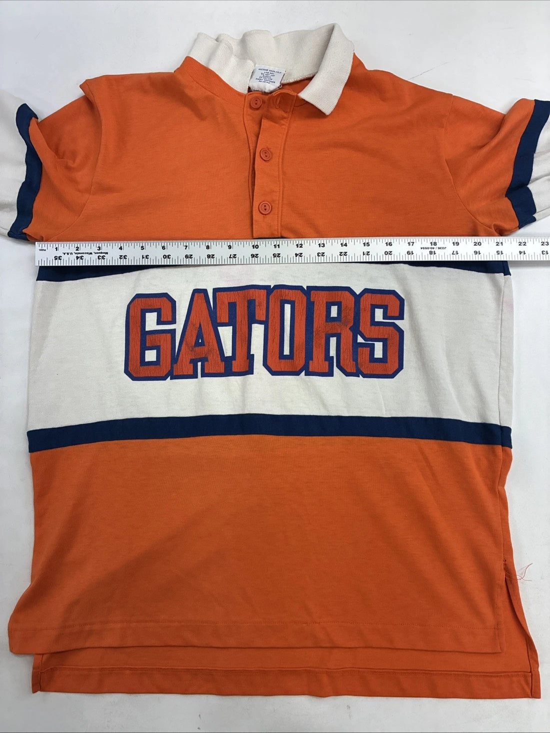 Vintage Florida Gators Nutmeg Rugby Shirt Size Large 90s NCAA