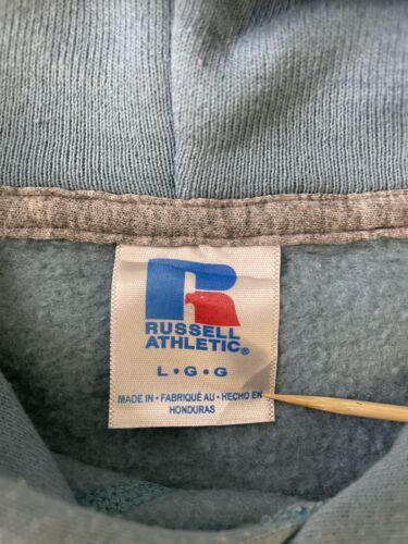 Vintage Auburn Russell Athletic Sweatshirt Hoodie Size Large Blue