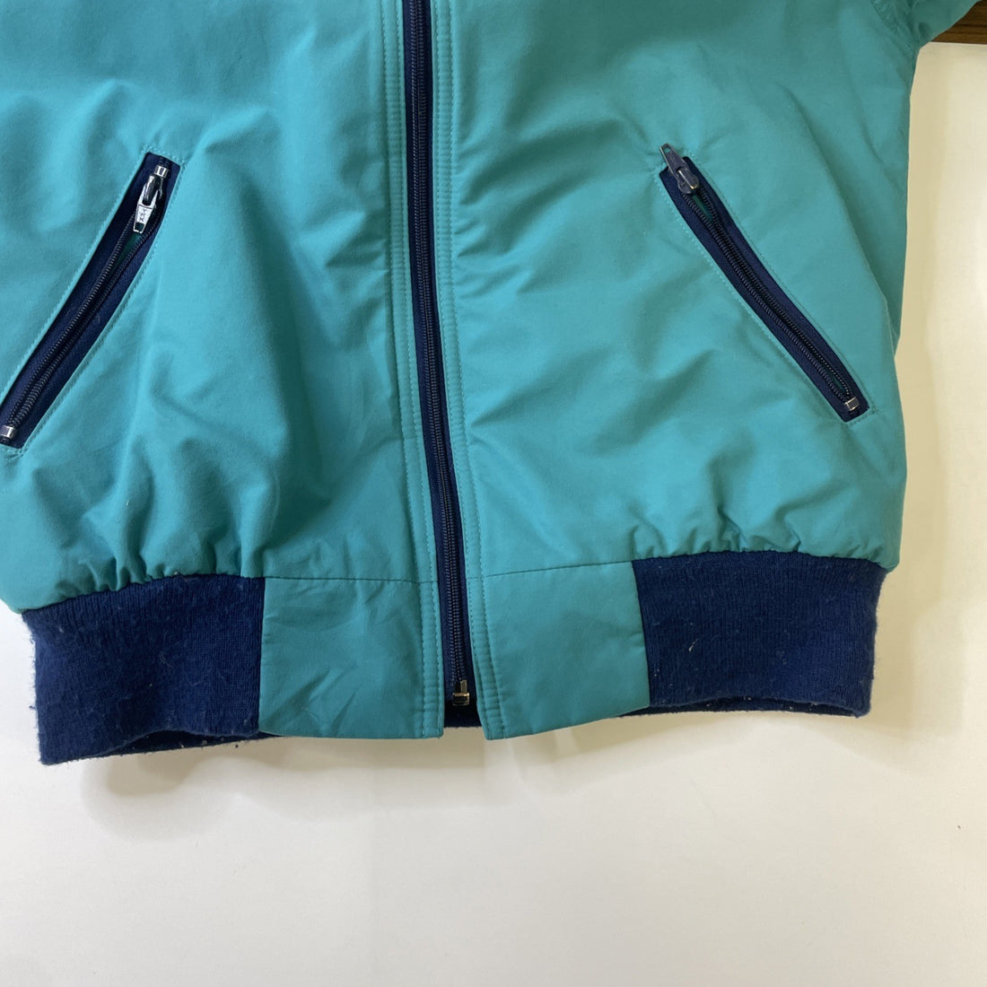 Vintage L.L. Bean Warm Up Jacket Size Medium Fleece Lined Teal