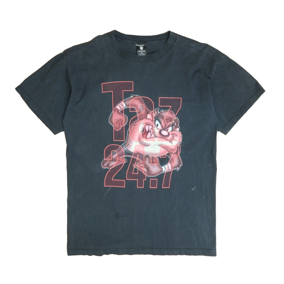 Vintage Taz 24:7 Warner Bros T-Shirt Size XL Looney Tunes