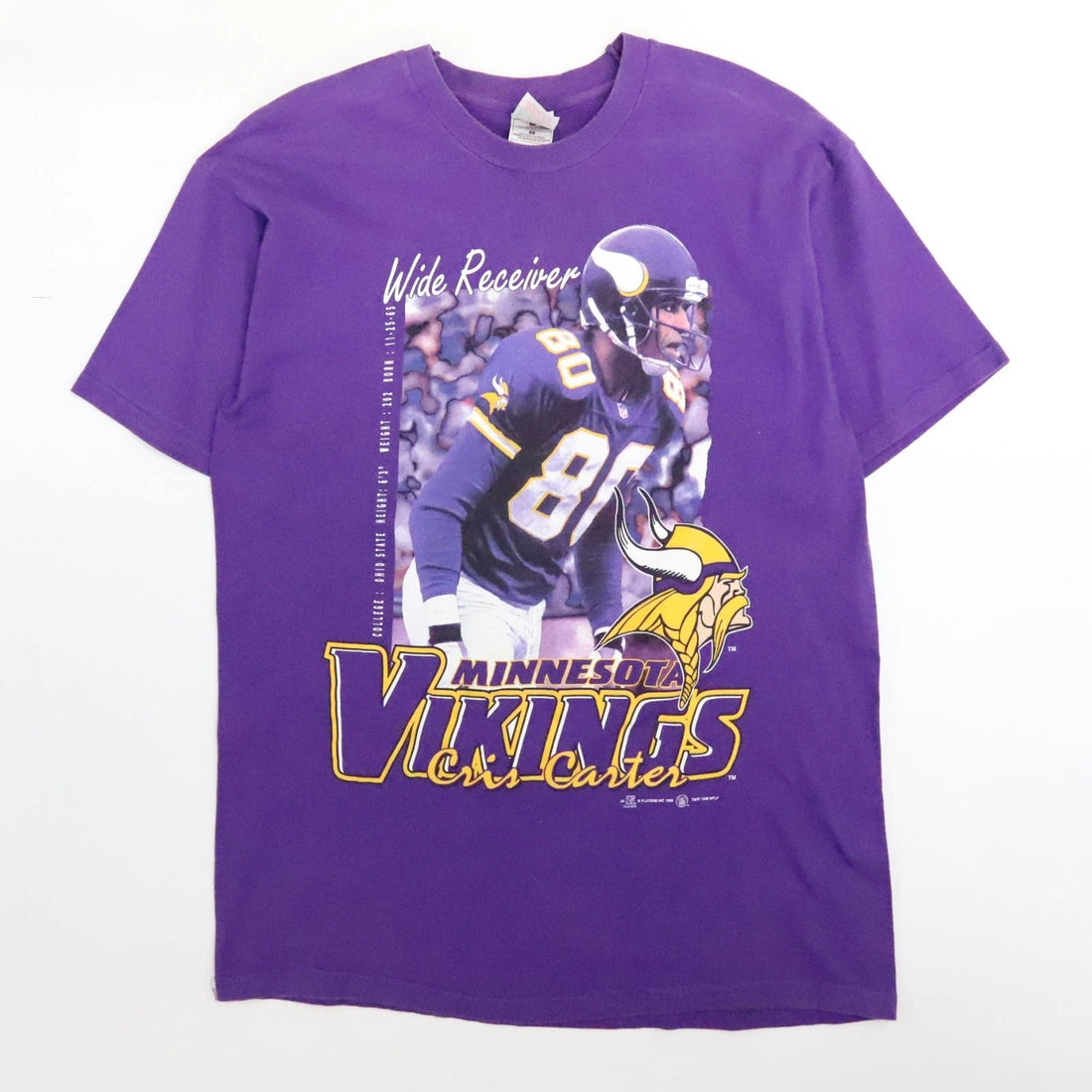 Vintage Minnesota Vikings Cris Carter T-Shirt Size Large NFL
