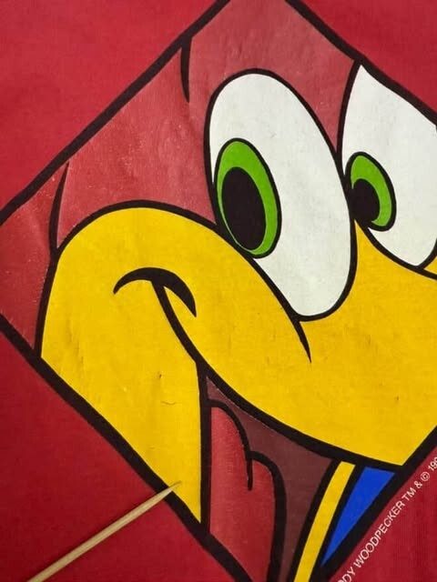 Vintage Woody Woodpecker Universal Studios T-Shirt Size Medium 1997 90s
