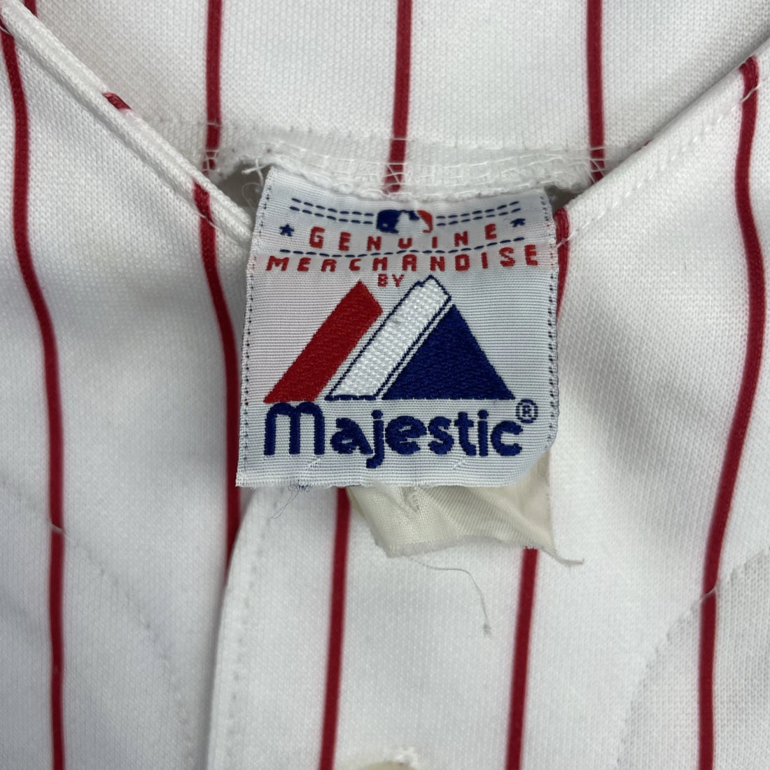Vintage Philadelphia Phillies Jimmy Rollins Majestic Jersey XL Pinstripe MLB