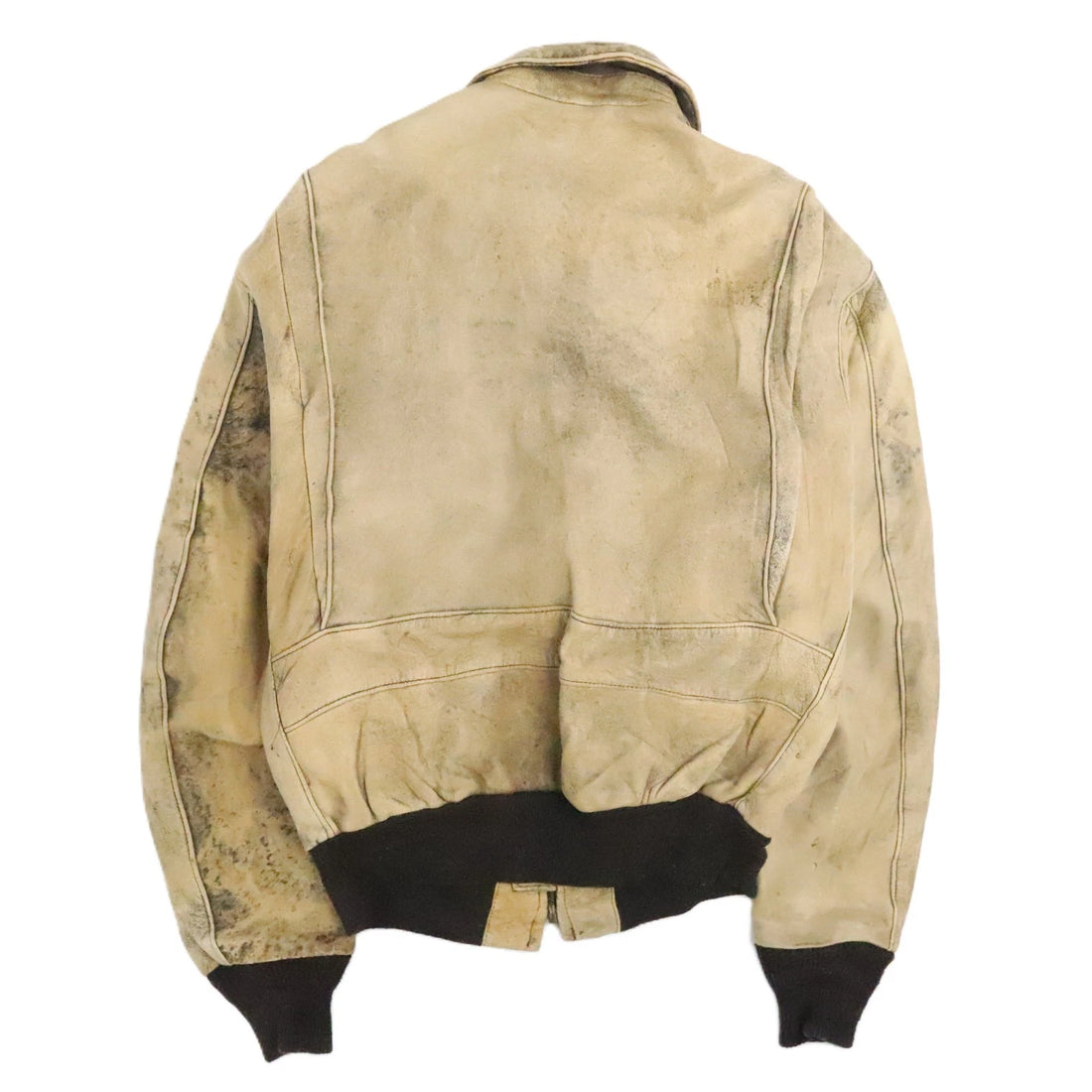 Vintage Schott NYC Leather Bomber Jacket Size Large Brown