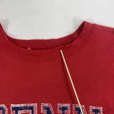 Vintage Penn Champion Reverse Weave Crewneck Sweatshirt Size XL Red 80s