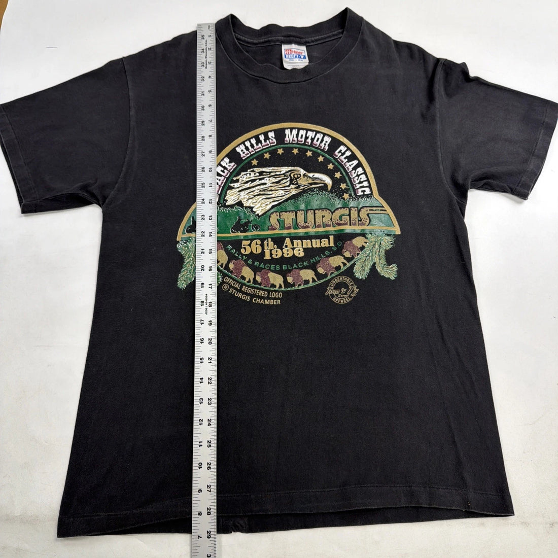 Vintage Sturgis Black Hills Motor Classic Eagle 56th Annual T-Shirt Large 90s