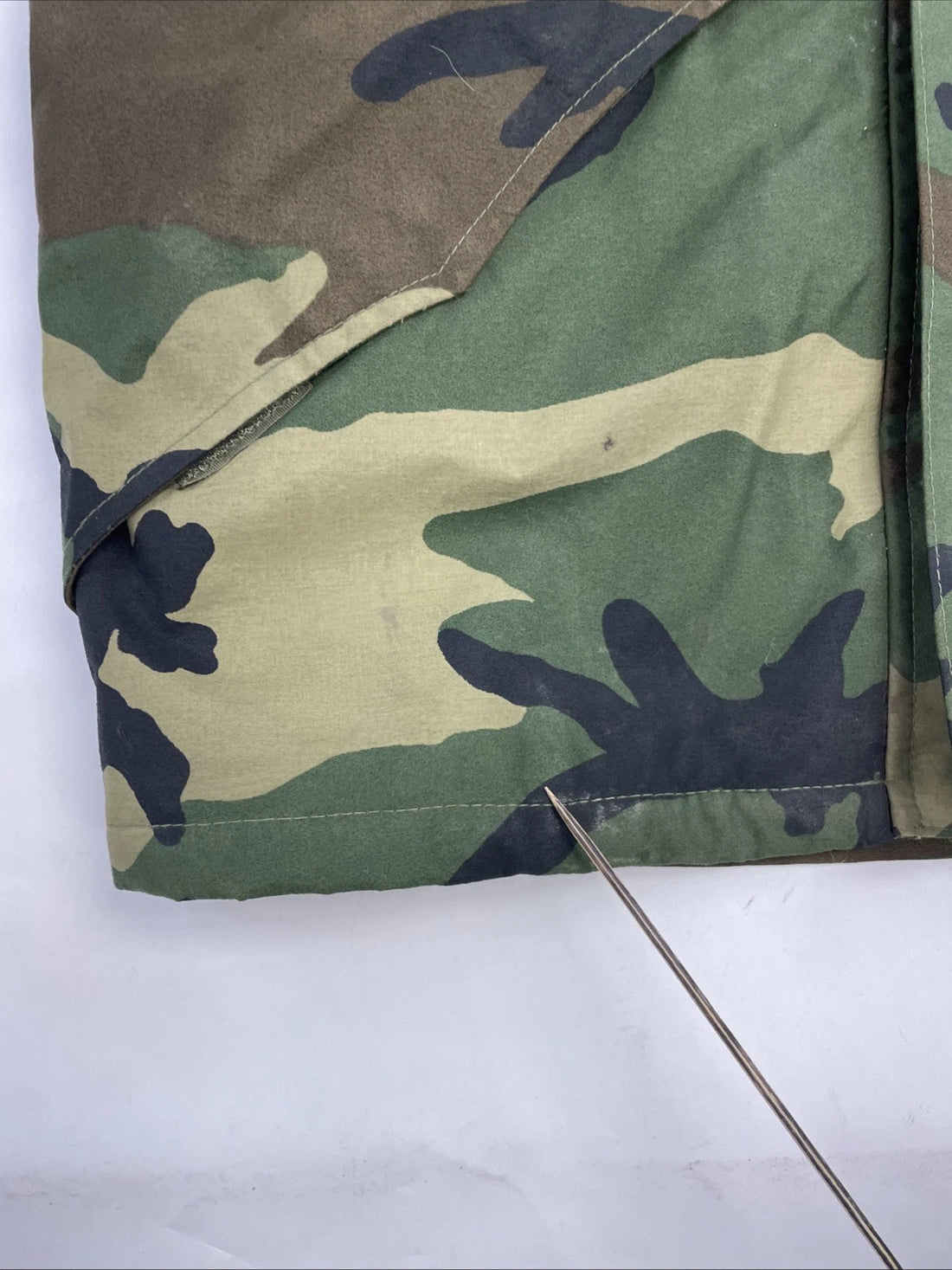 Vintage Cold Weather Woodland Camo Parka Jacket Size Small MIL-P-44188D