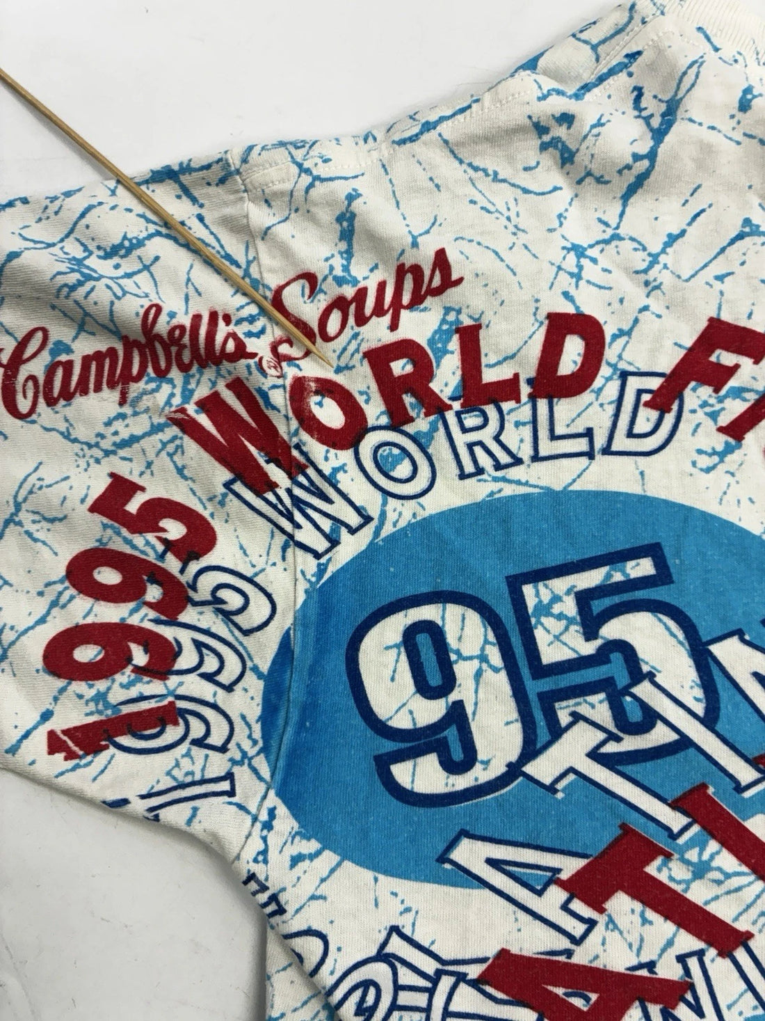 Vintage Campbell Soup World Figure Skating Tour T-Shirt Large All Over Print