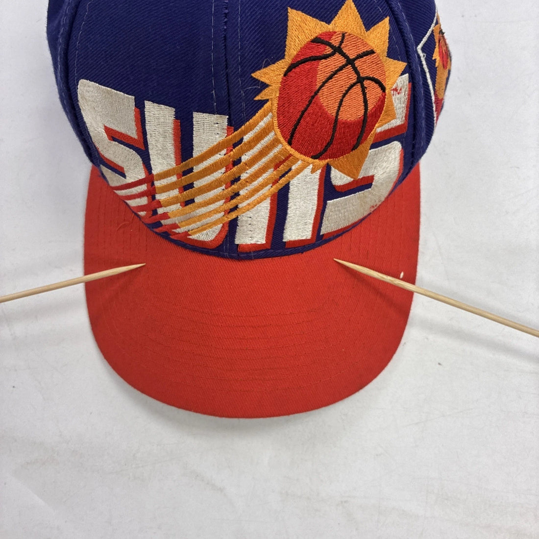 Vintage Phoenix Suns Blockhead Logo Athletic Snapback Hat Cap OSFA NBA