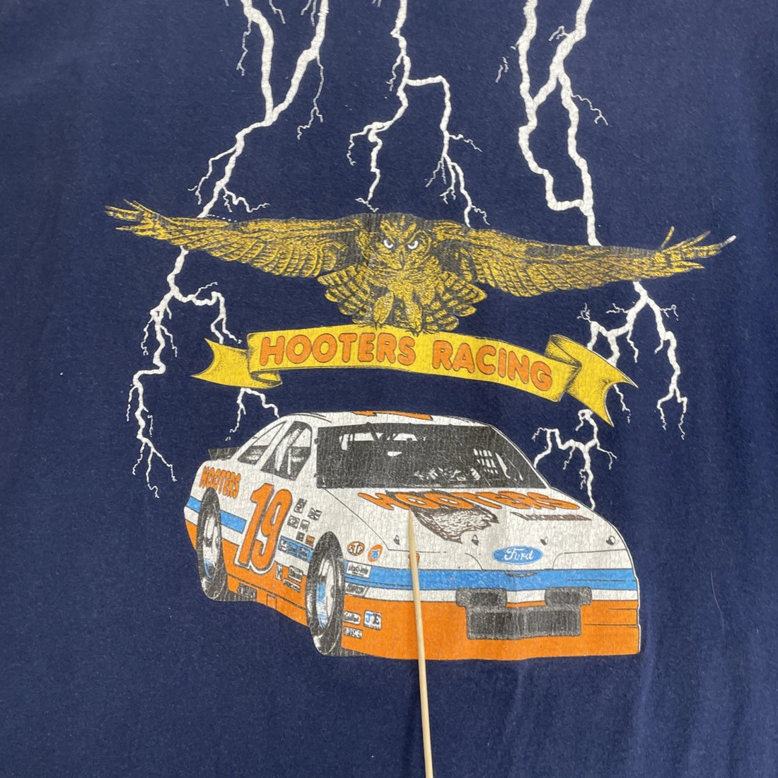 Vintage Loy Allen Hooters Racing Lightning T-Shirt Size XL