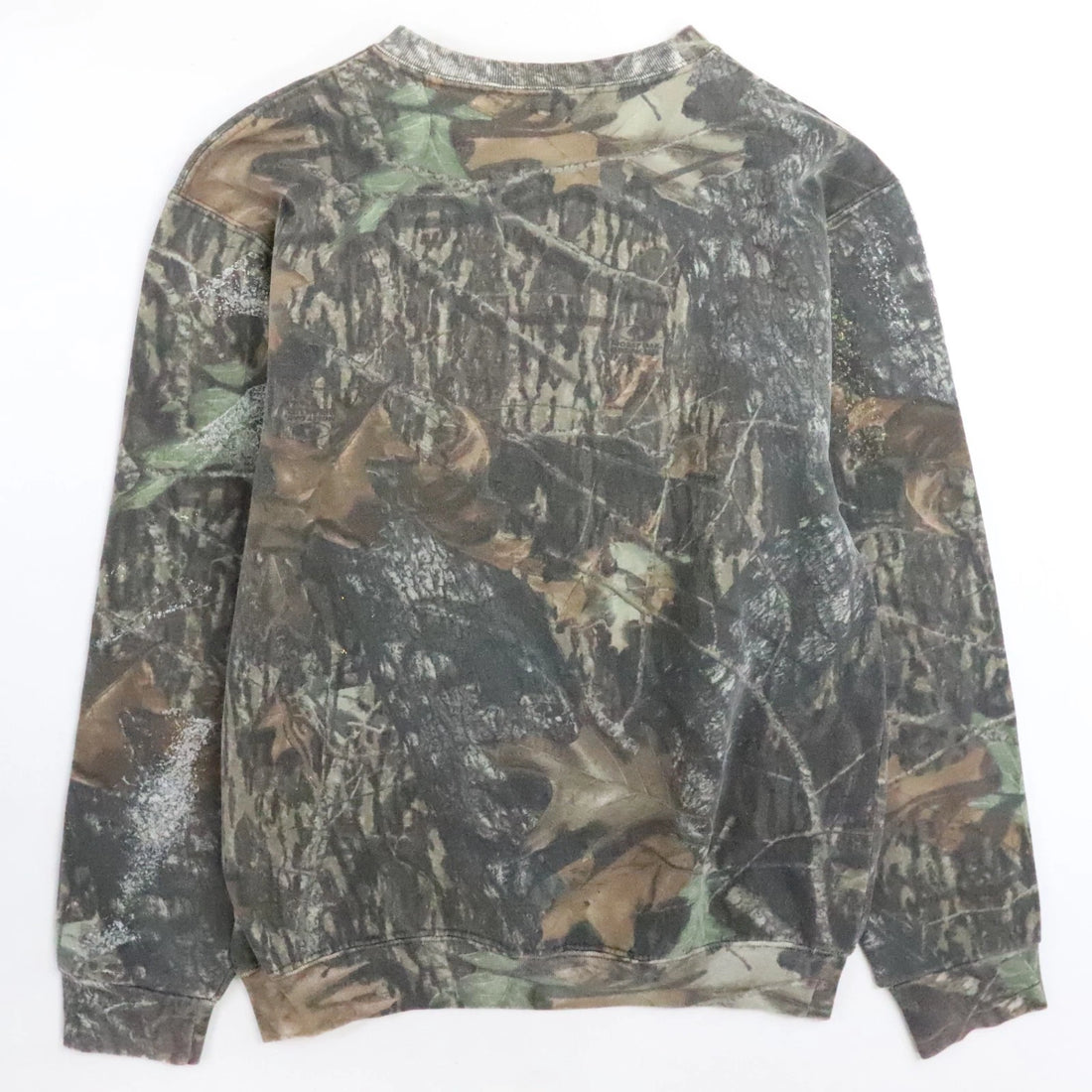 Mossy Oak Breakup Camo Crewneck Sweatshirt Size Medium