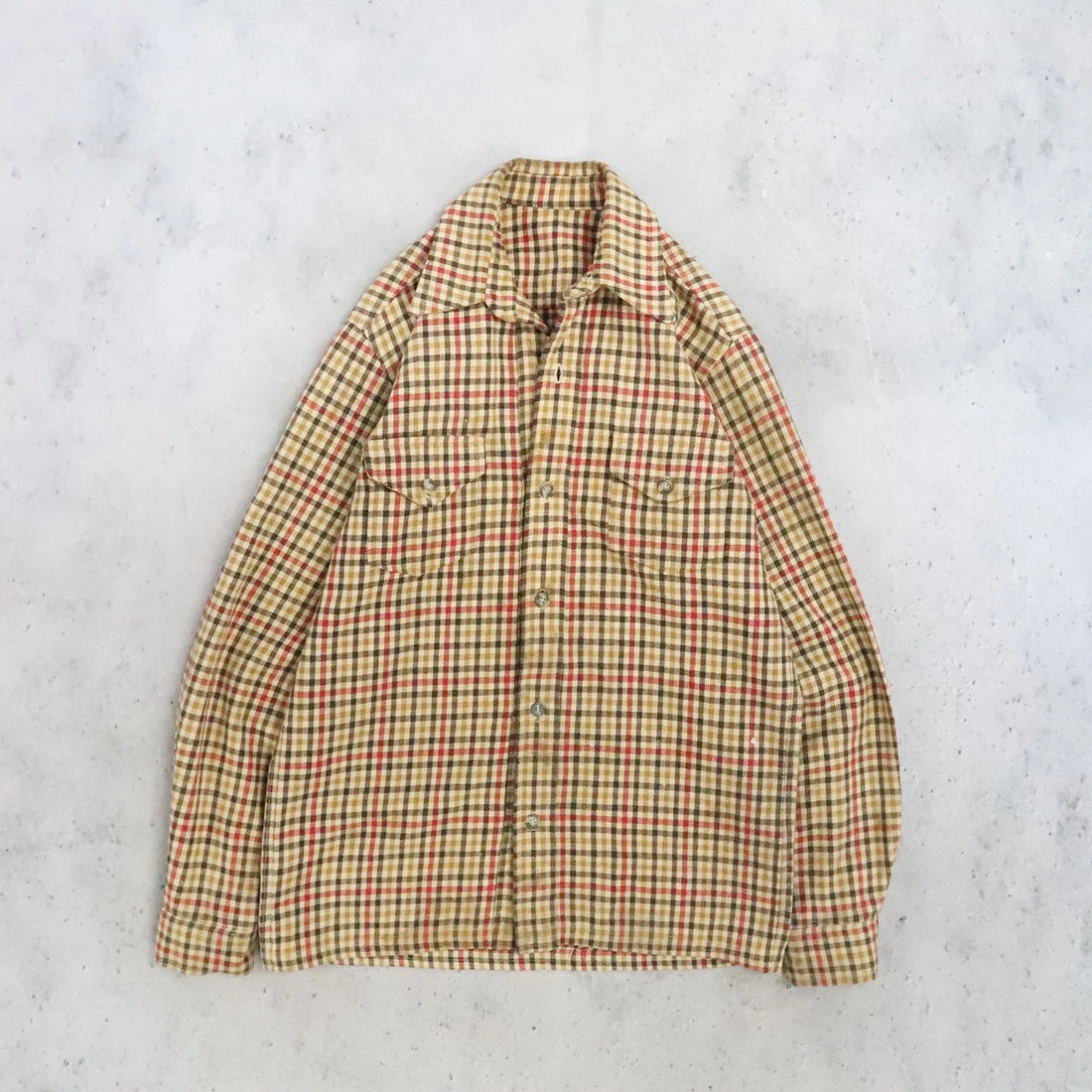Vintage Gingham Button Up Shirt Size Large