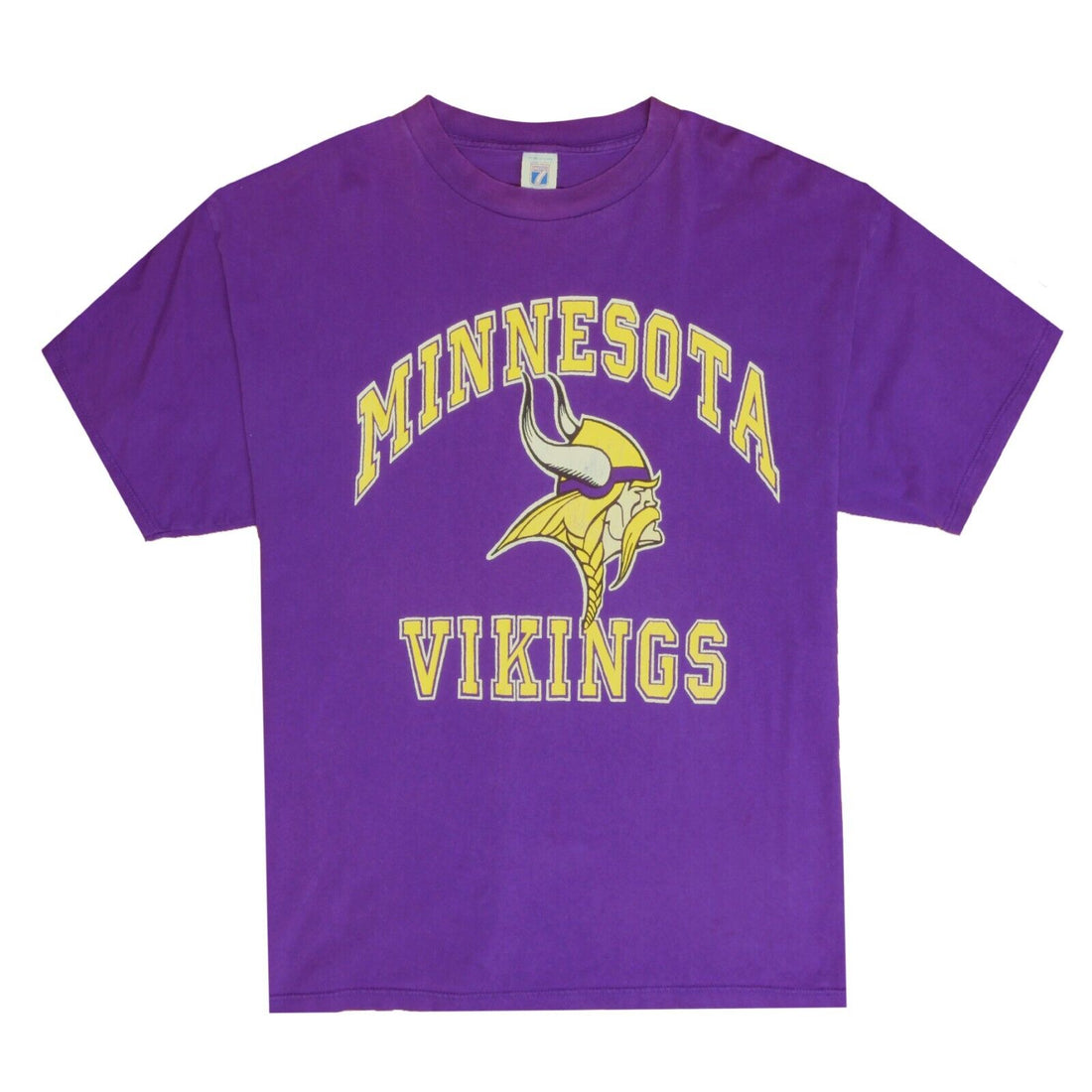 Vintage Minnesota Vikings Logo 7 T-Shirt Size 2XL Purple 90s NFL
